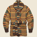 Ranch Shawl Cardigan - Green/Brown/Multi - RRL - STAG Provisions - Tops - Sweater