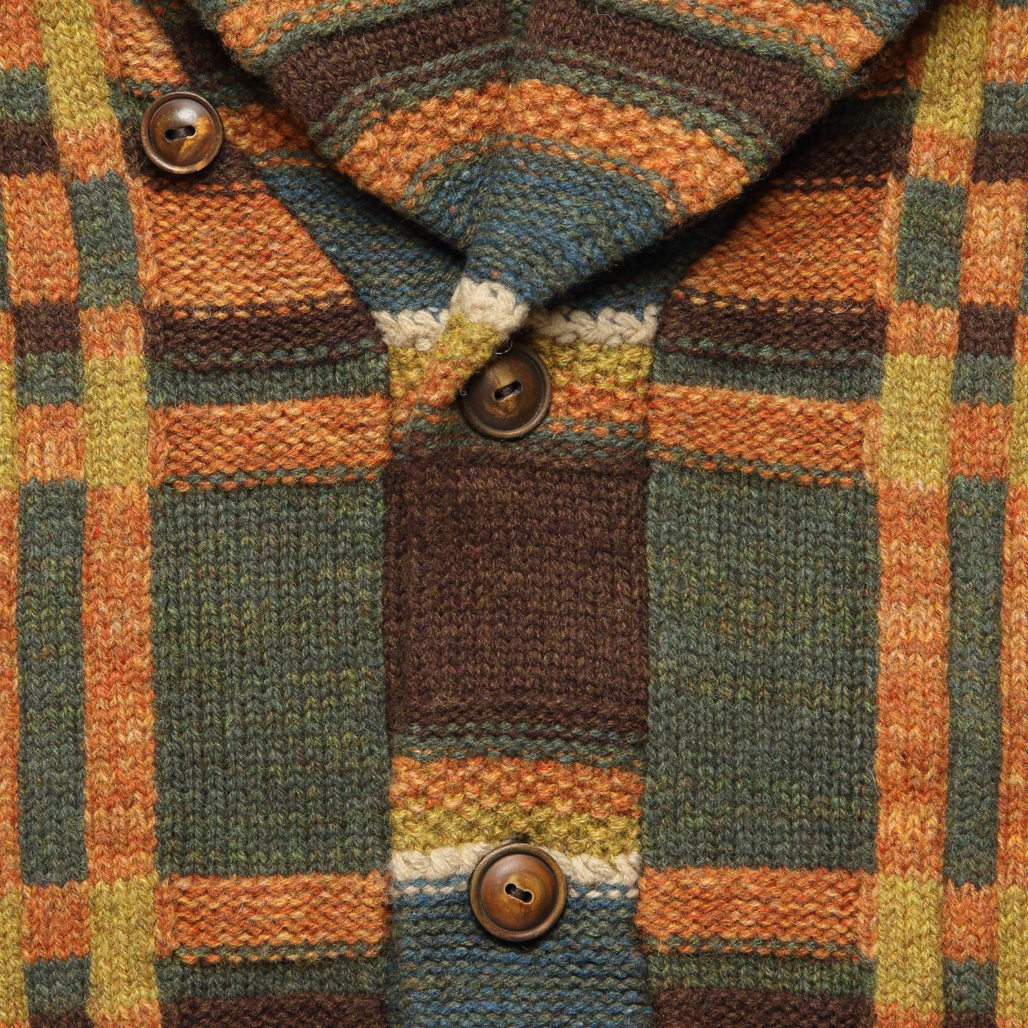 
                          Ranch Shawl Cardigan - Green/Brown/Multi - RRL - STAG Provisions - Tops - Sweater
                        