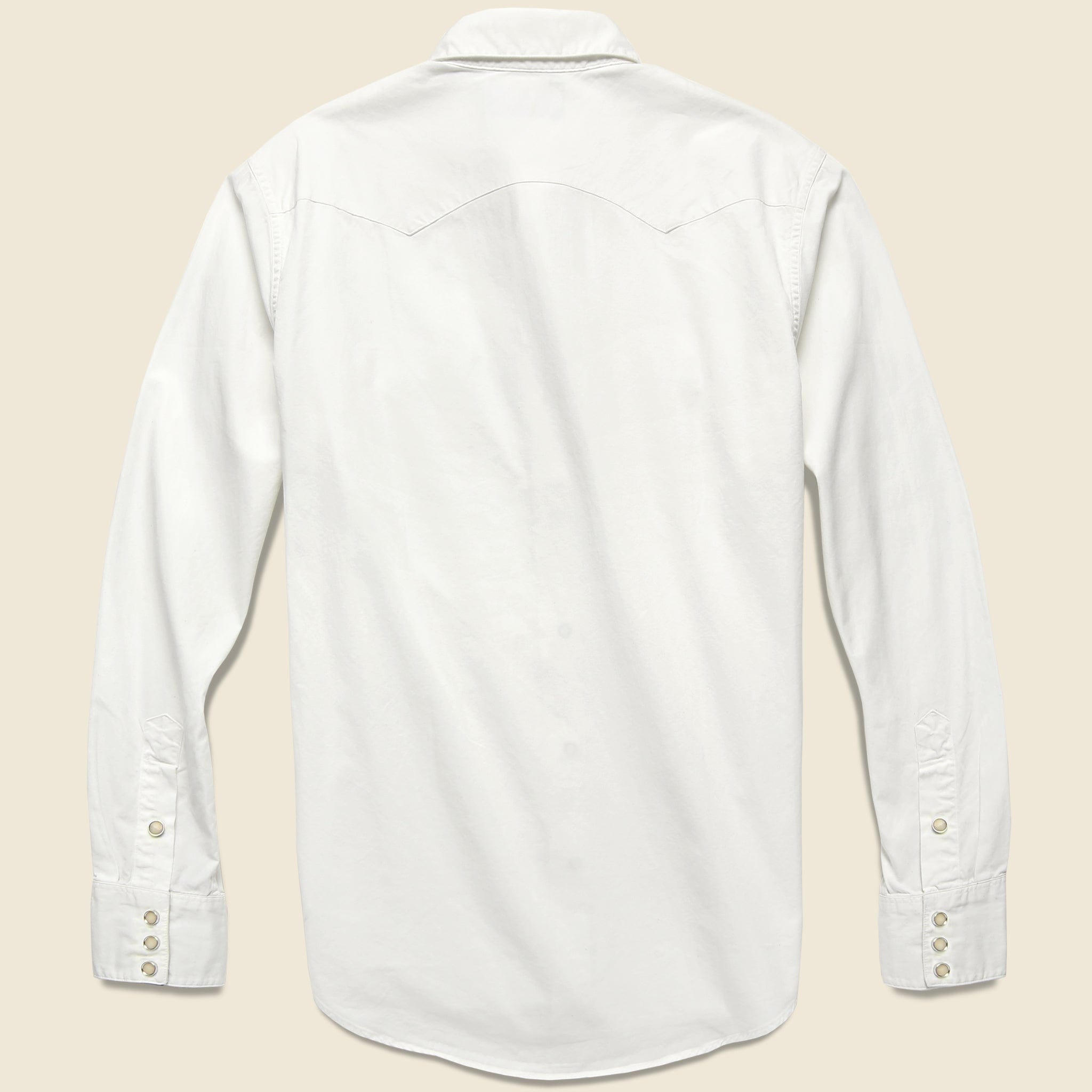 
                          Slim Fit Twill Western Shirt - White - RRL - STAG Provisions - Tops - L/S Woven - Solid
                        