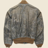 Leather Stanton Bomber Jacket - Indigo - RRL - STAG Provisions - Outerwear - Coat / Jacket