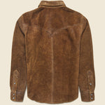 Willett Suede Shirt Jacket - Brown - RRL - STAG Provisions - Outerwear - Shirt Jacket