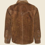 Willett Suede Shirt Jacket - Brown - RRL - STAG Provisions - Outerwear - Shirt Jacket