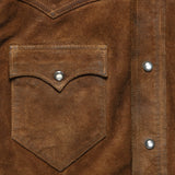 Willett Suede Shirt Jacket - Brown - RRL - STAG Provisions - Outerwear - Shirt Jacket