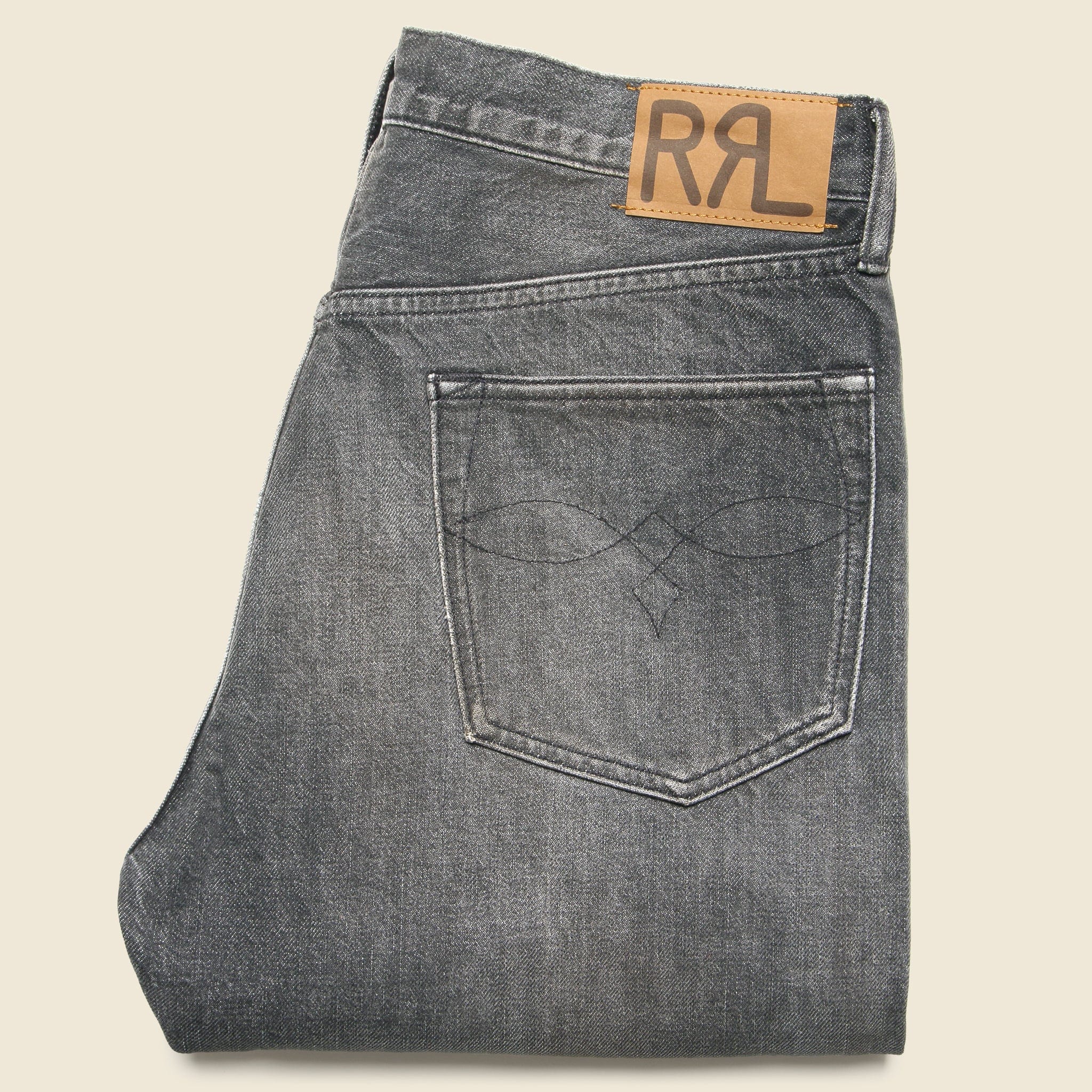 Straight Fit Jean - Dusty Black - RRL - STAG Provisions - Pants - Denim