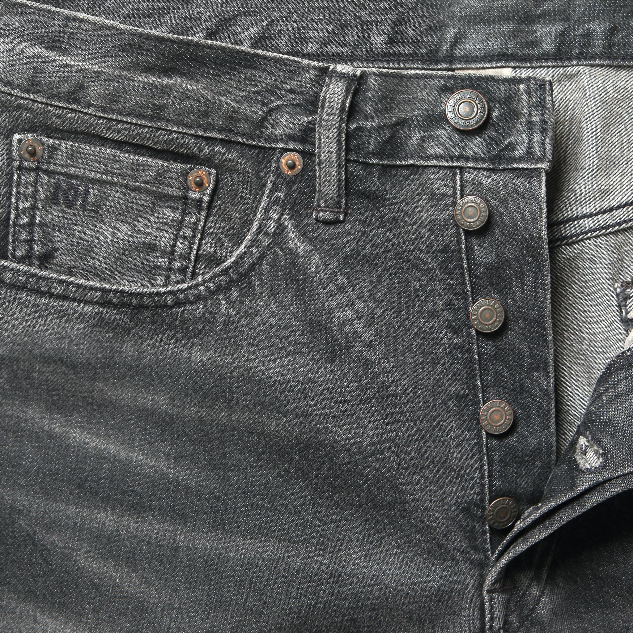 Straight Fit Jean - Dusty Black - RRL - STAG Provisions - Pants - Denim