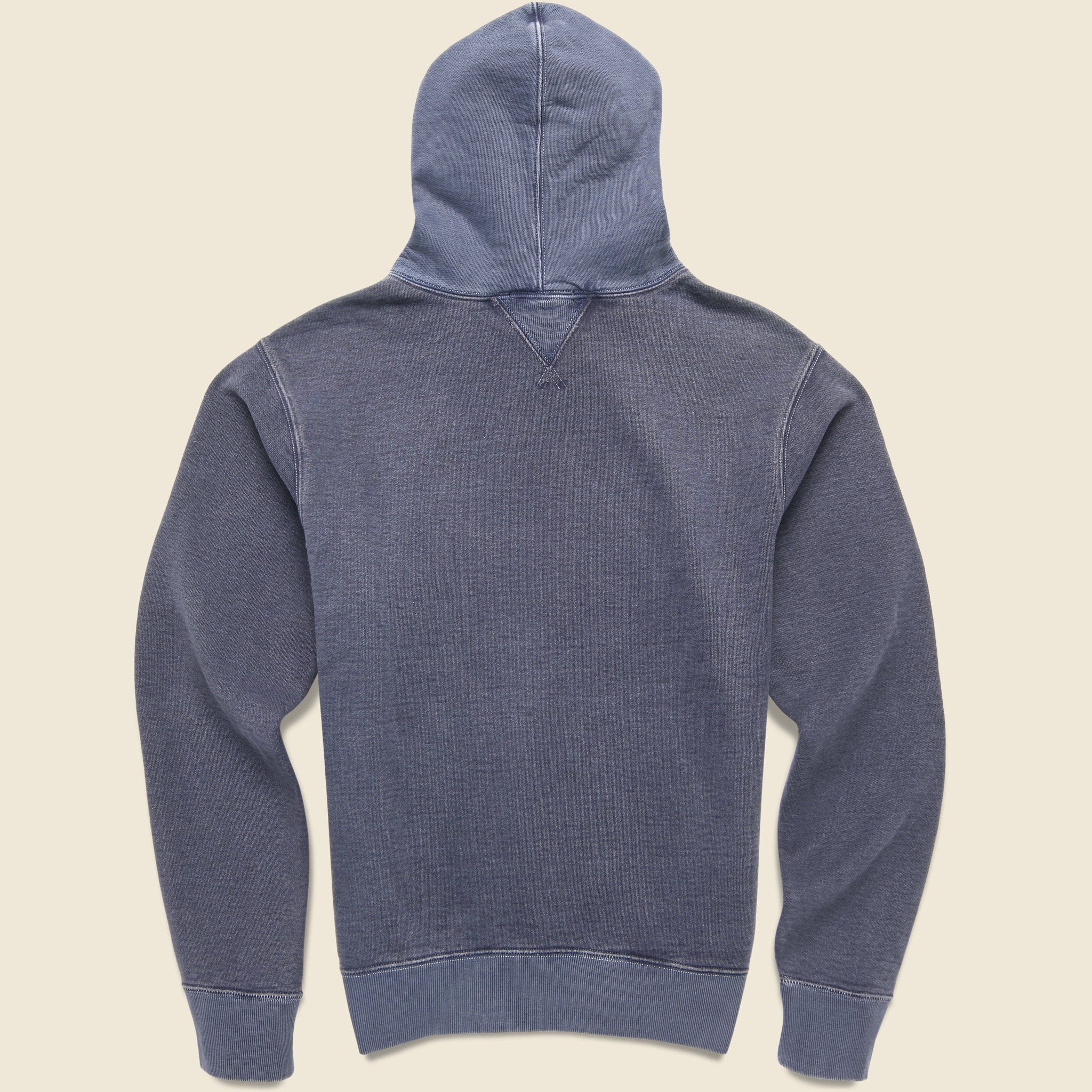 Two-Tone Fleece Hoodie - Navy - RRL - STAG Provisions - Tops - Fleece / Sweatshirt