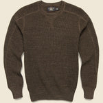 Waffle Knit Sweater - Olive - RRL - STAG Provisions - Tops - Sweater