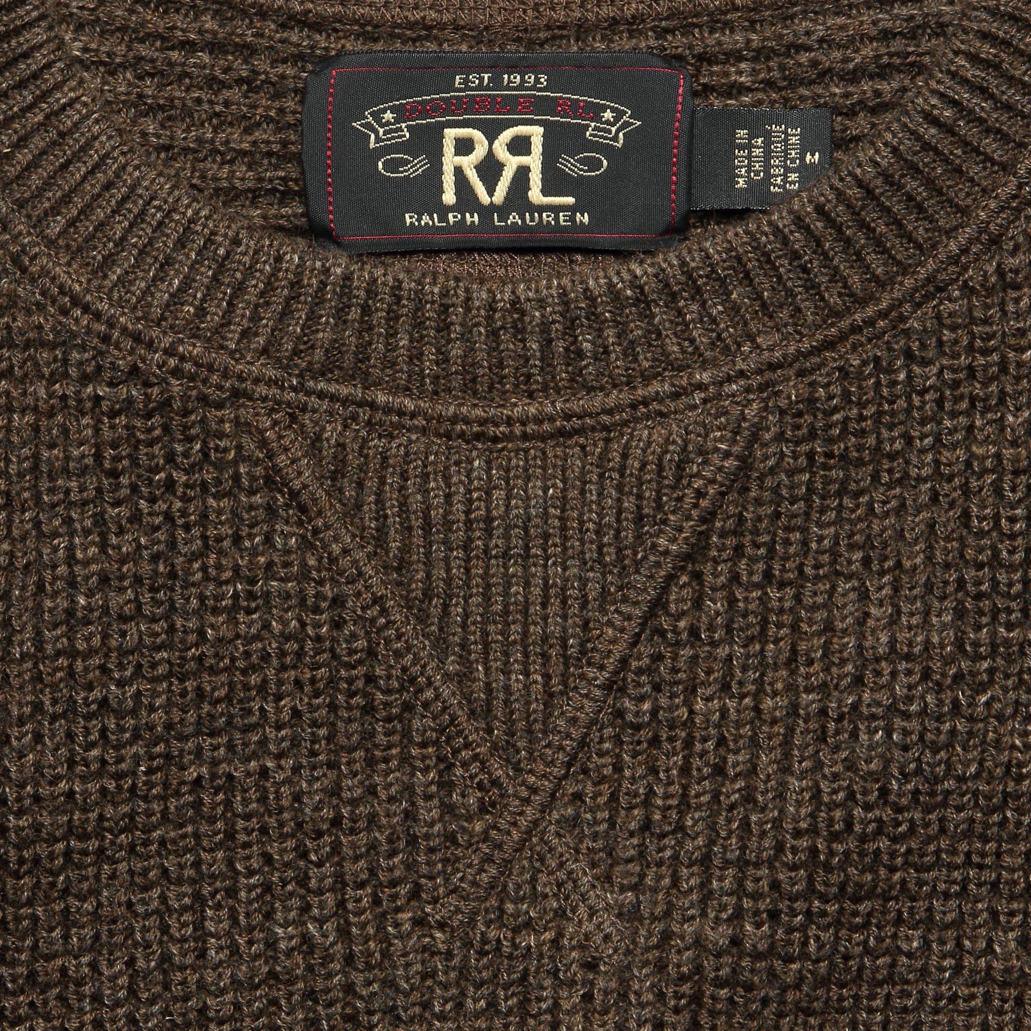 
                          Waffle Knit Sweater - Olive - RRL - STAG Provisions - Tops - Sweater
                        