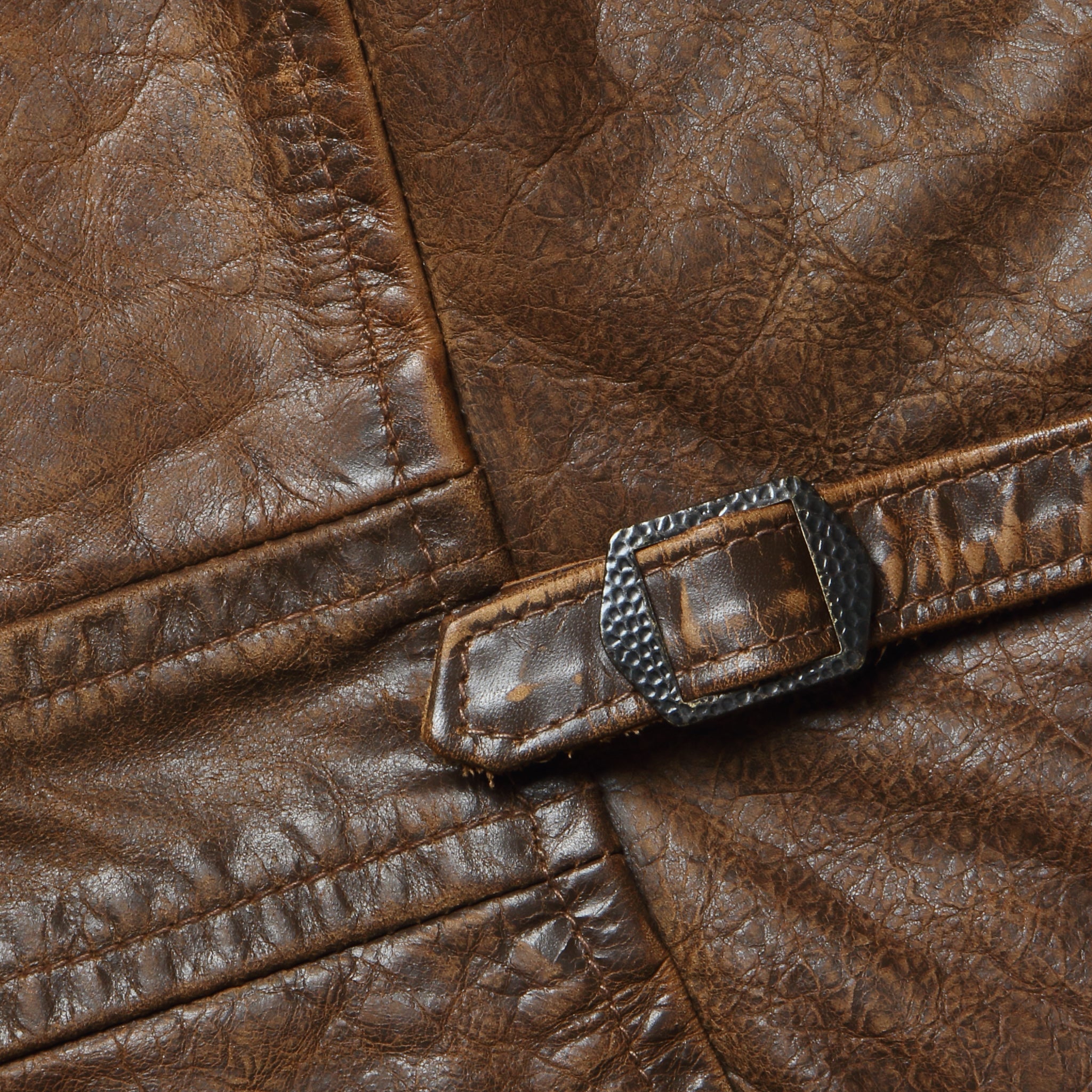 
                          Thurston Leather Carcoat - Brown
                        