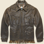 Randall Fringe Jacket - Chocolate - RRL - STAG Provisions - Outerwear - Coat / Jacket