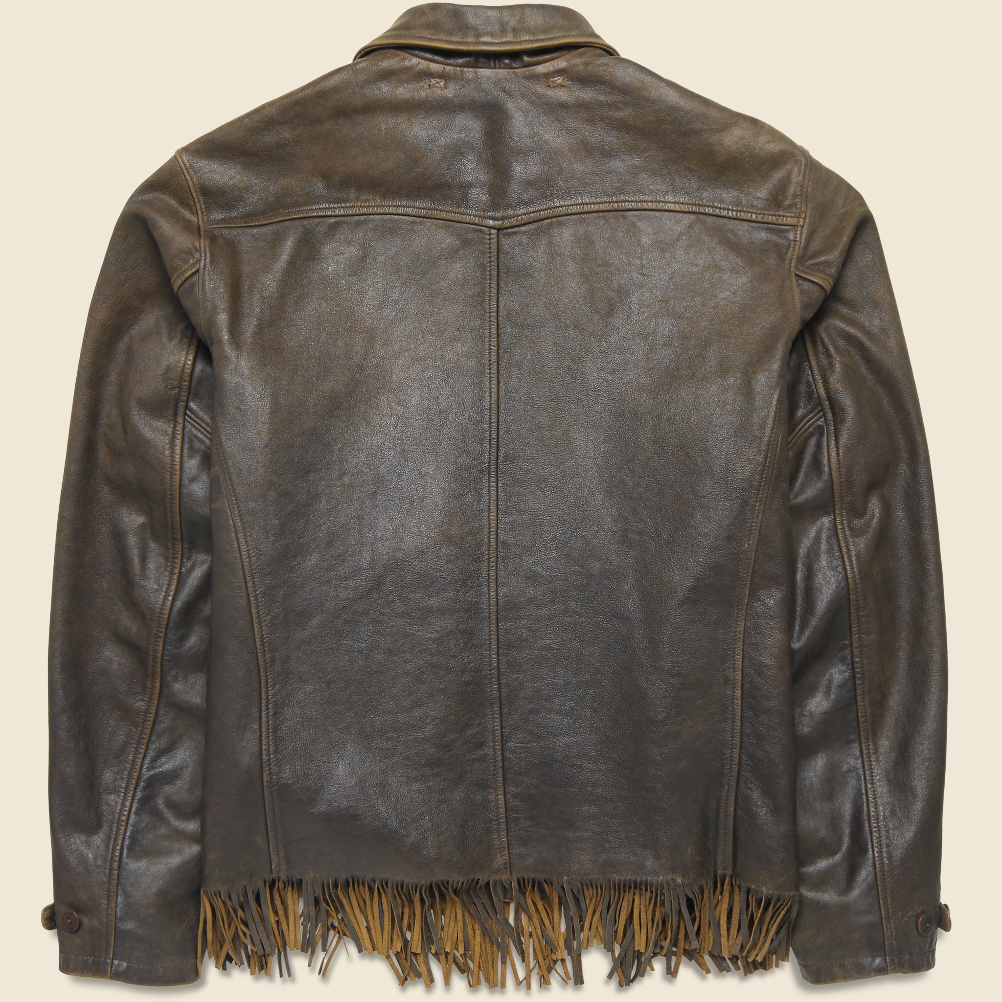 
                          Randall Fringe Jacket - Chocolate - RRL - STAG Provisions - Outerwear - Coat / Jacket
                        