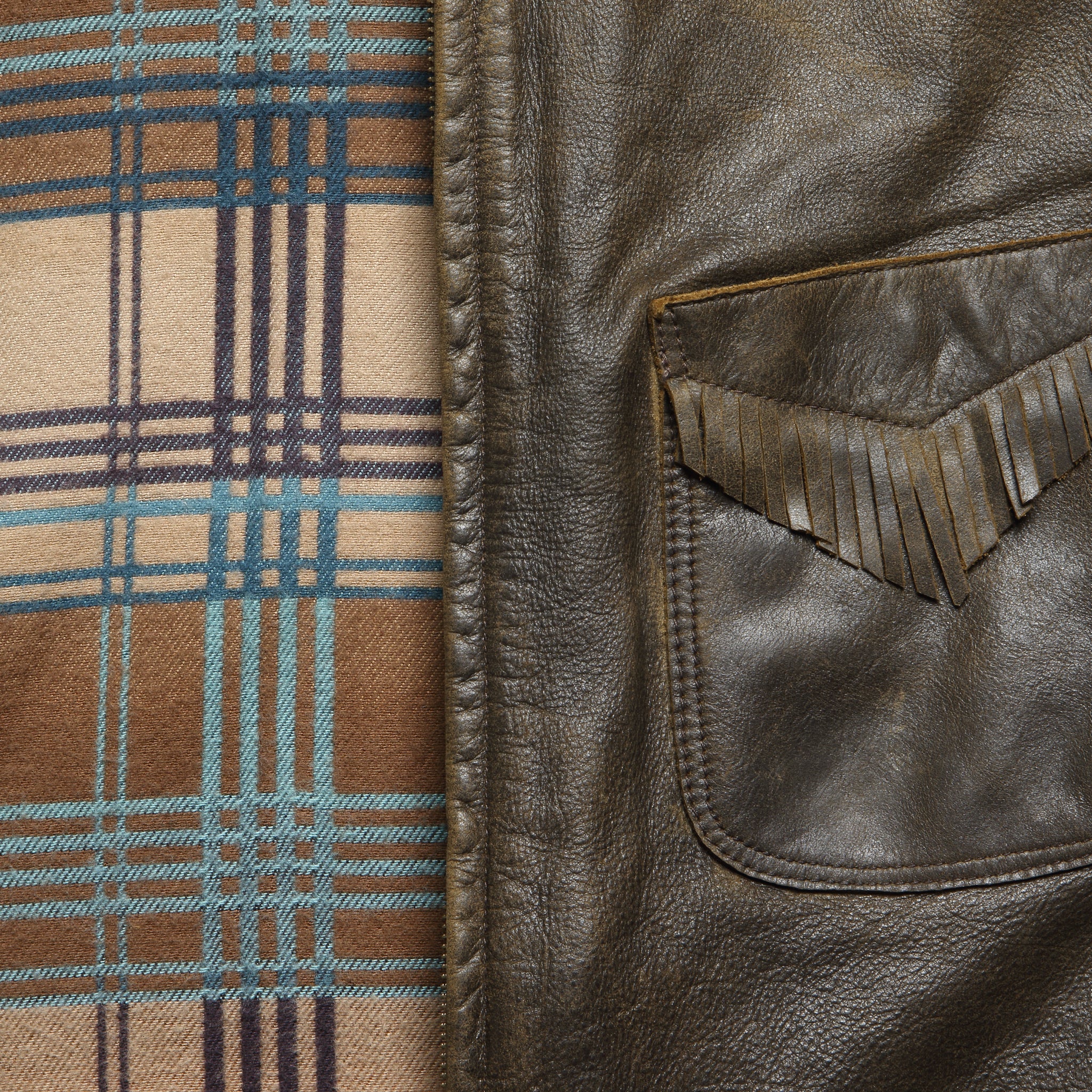 
                          Randall Fringe Jacket - Chocolate - RRL - STAG Provisions - Outerwear - Coat / Jacket
                        