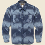 Roland Jacquard Overshirt - Navy - RRL - STAG Provisions - Tops - L/S Woven - Other Pattern