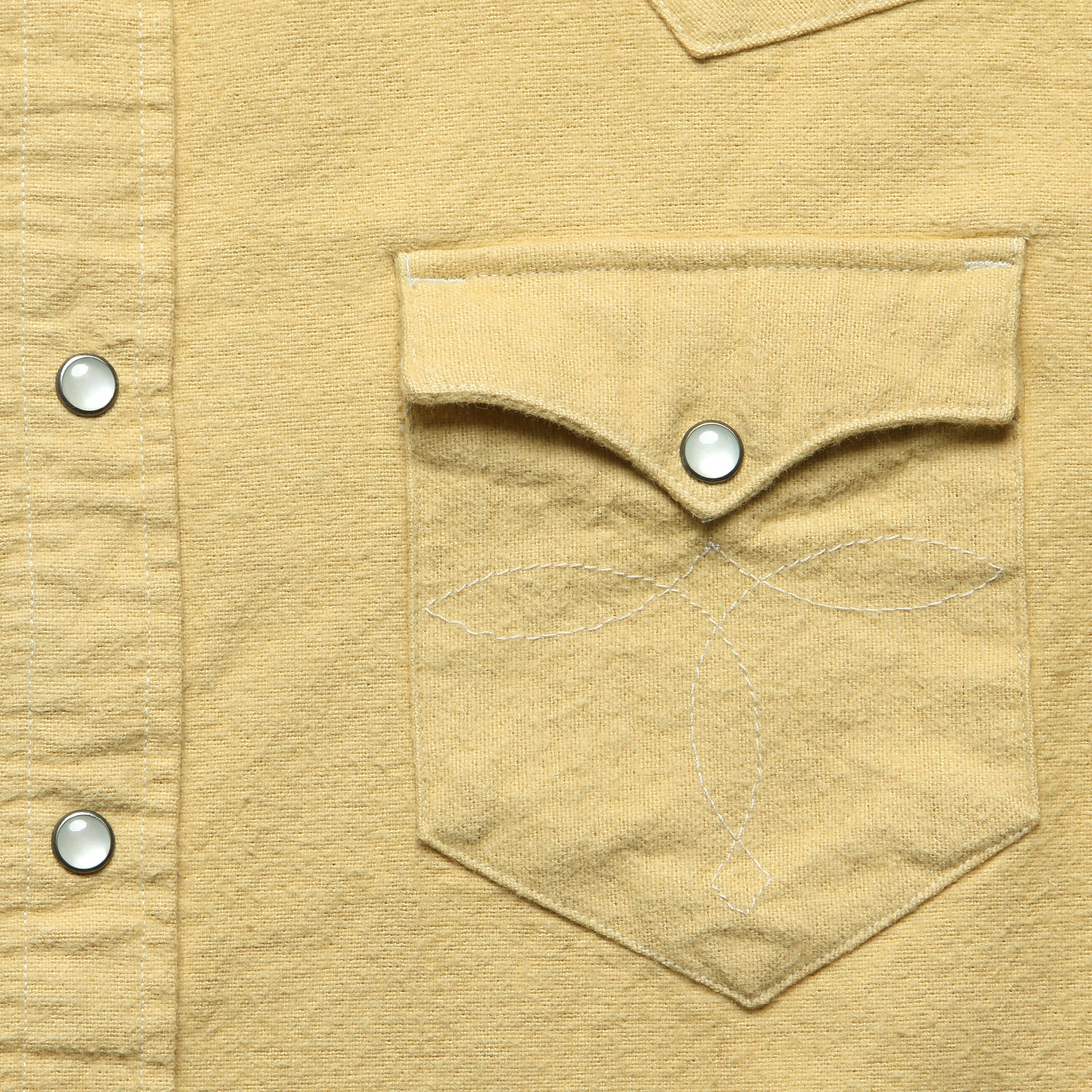 
                          Chamois Western Shirt - Yellow - RRL - STAG Provisions - Tops - L/S Woven - Solid
                        