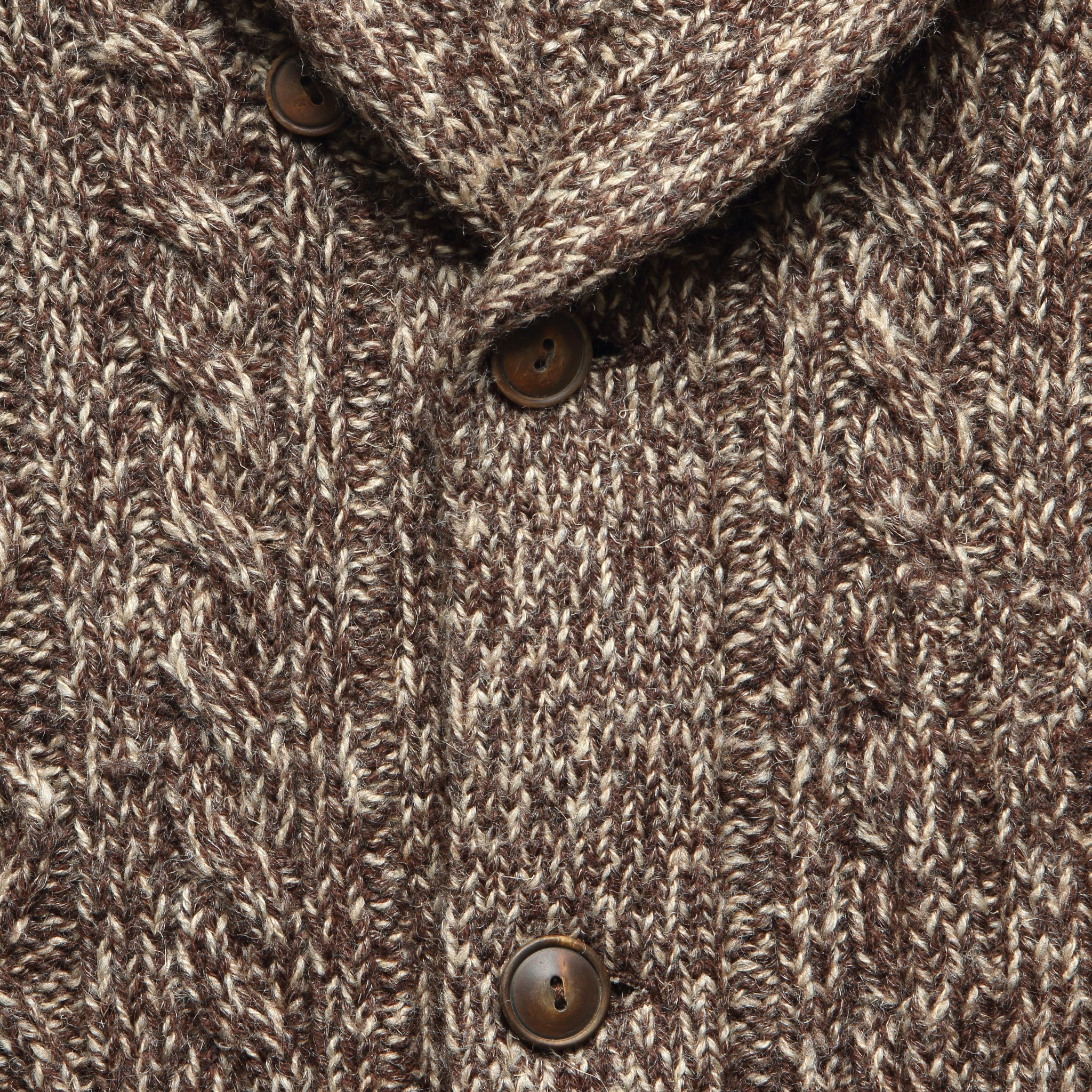 
                          Marled Shawl Collar Cardigan - Brown - RRL - STAG Provisions - Tops - Sweater
                        