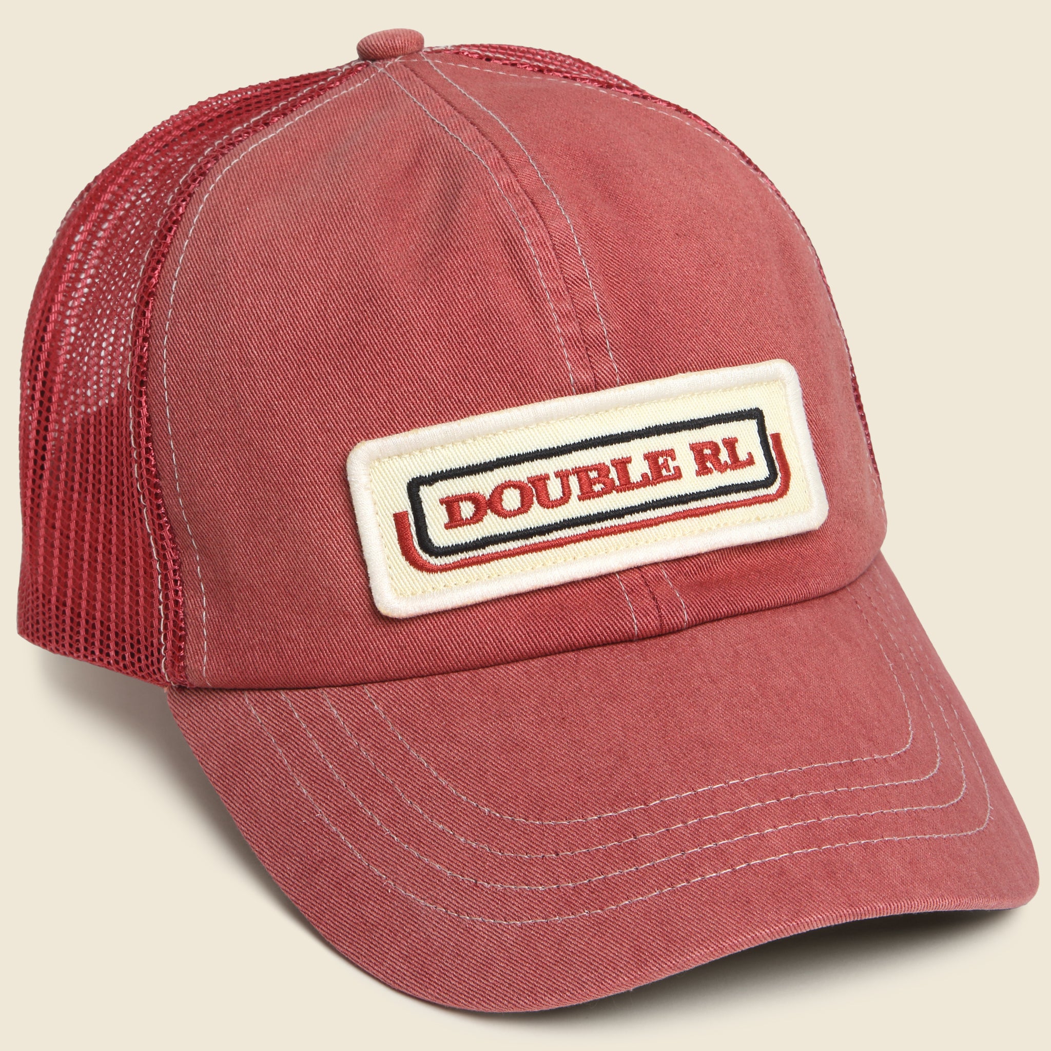 Logo Trucker Hat - Red - RRL - STAG Provisions - Accessories - Hats