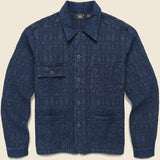 Jacquard Deck Overshirt - Indigo - RRL - STAG Provisions - Outerwear - Coat / Jacket
