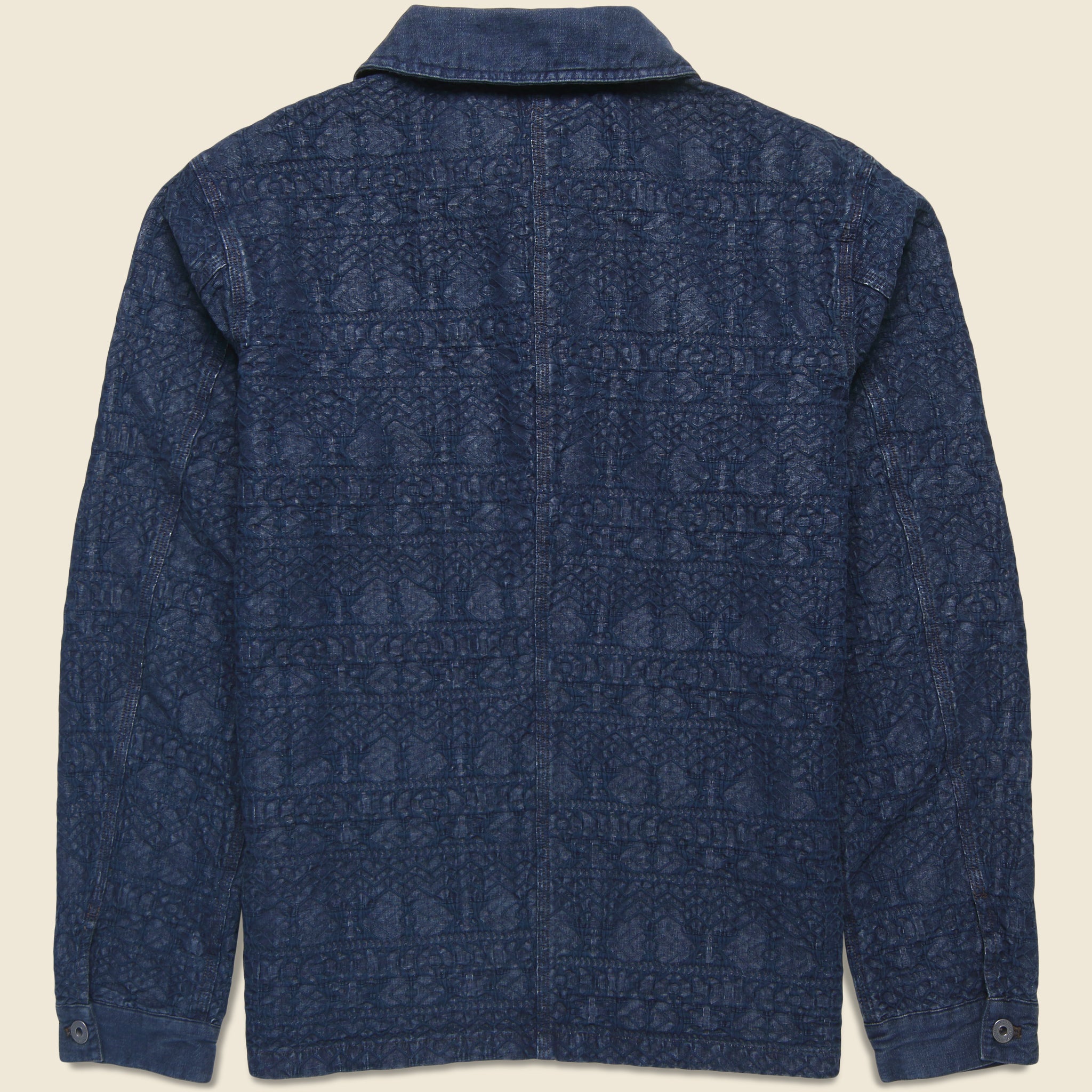 
                          Jacquard Deck Overshirt - Indigo
                        