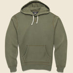 Overdyed Fleece Hoodie - Olive - RRL - STAG Provisions - Tops - Fleece / Sweatshirt