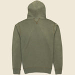 Overdyed Fleece Hoodie - Olive - RRL - STAG Provisions - Tops - Fleece / Sweatshirt