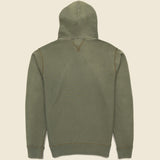 Overdyed Fleece Hoodie - Olive - RRL - STAG Provisions - Tops - Fleece / Sweatshirt