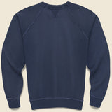 French Terry Raglan Crew - Navy - RRL - STAG Provisions - Tops - Fleece / Sweatshirt