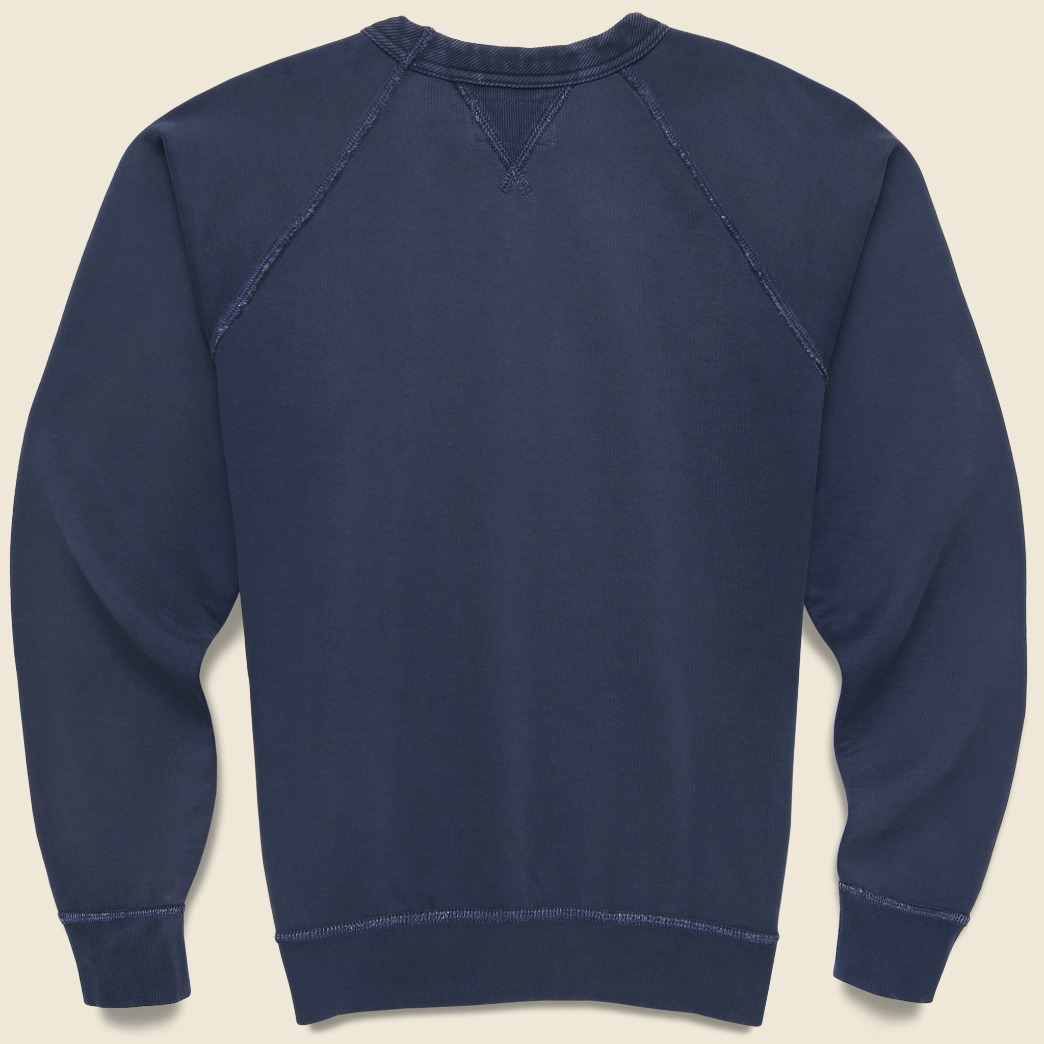 French Terry Raglan Crew - Navy - RRL - STAG Provisions - Tops - Fleece / Sweatshirt