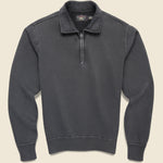 Terry Quarterzip Pullover - Black - RRL - STAG Provisions - Tops - Fleece / Sweatshirt