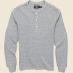Waffle Knit Henley - Grey - RRL - STAG Provisions - Tops - L/S Knit