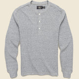 Waffle Knit Henley - Grey - RRL - STAG Provisions - Tops - L/S Knit
