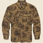 Moleskin Stables Sport Shirt - Brown - RRL - STAG Provisions - Tops - L/S Woven - Other Pattern