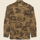 Moleskin Stables Sport Shirt - Brown - RRL - STAG Provisions - Tops - L/S Woven - Other Pattern