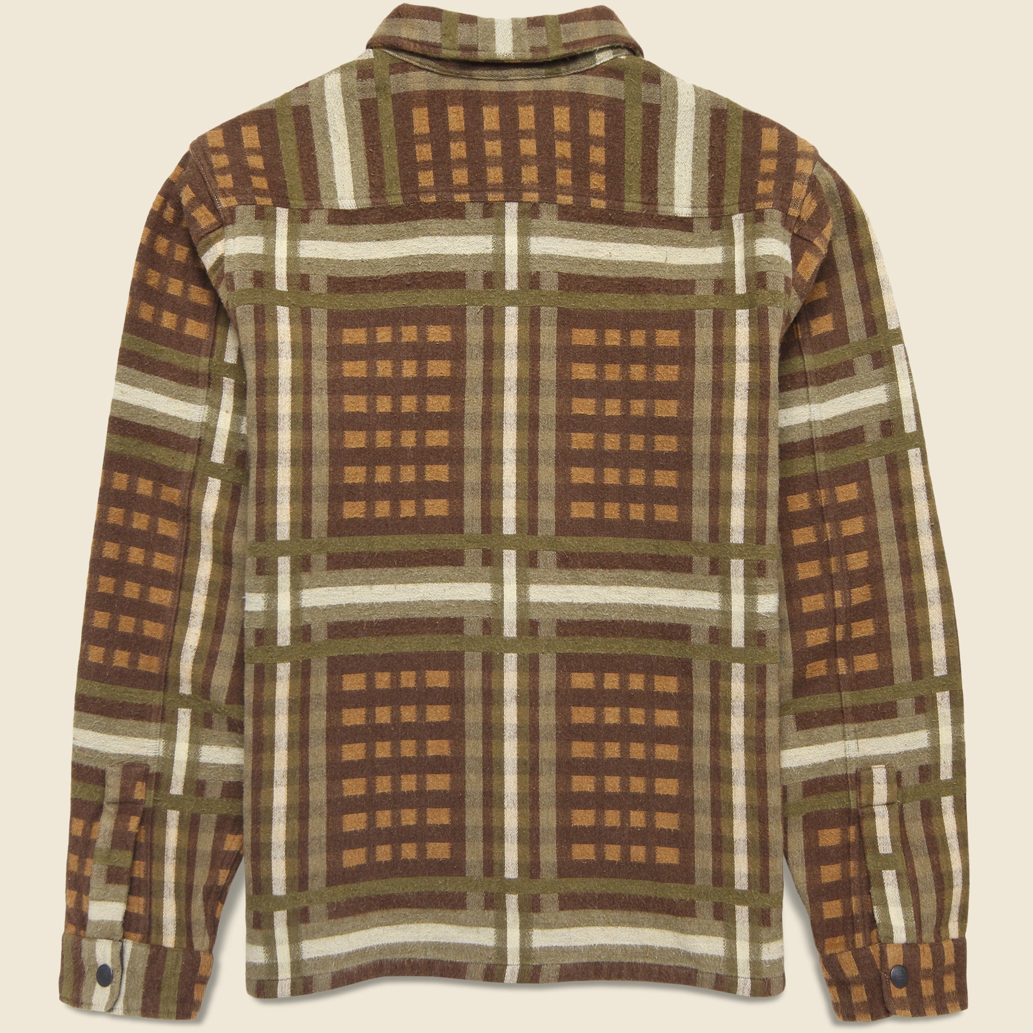 Jacquard Nelson Overshirt - Brown - RRL - STAG Provisions - Tops - L/S Woven - Overshirt