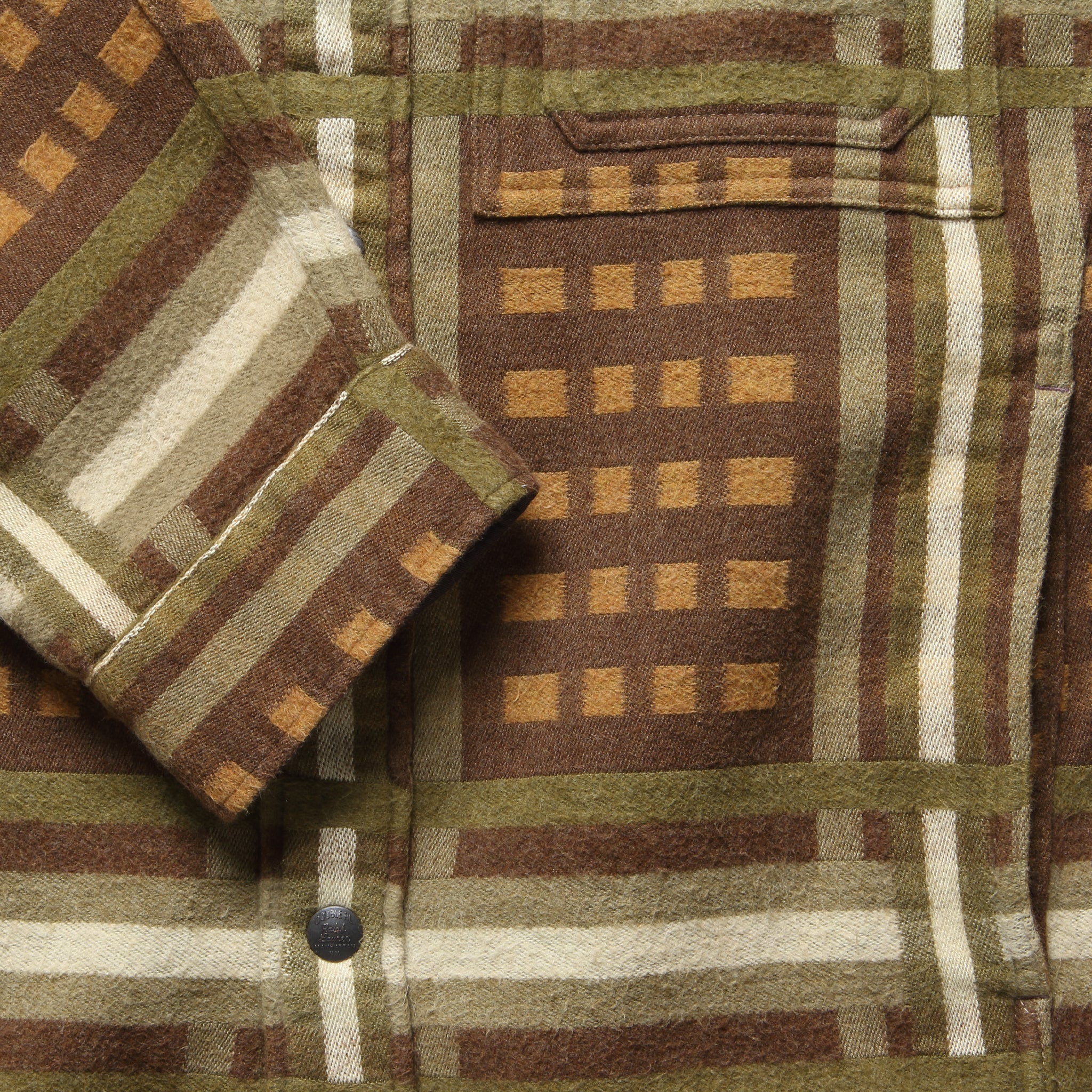 
                          Jacquard Nelson Overshirt - Brown
                        