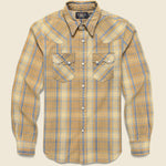 Sawtooth Western Shirt - Yellow - RRL - STAG Provisions - Tops - L/S Woven - Plaid