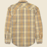 Sawtooth Western Shirt - Yellow - RRL - STAG Provisions - Tops - L/S Woven - Plaid