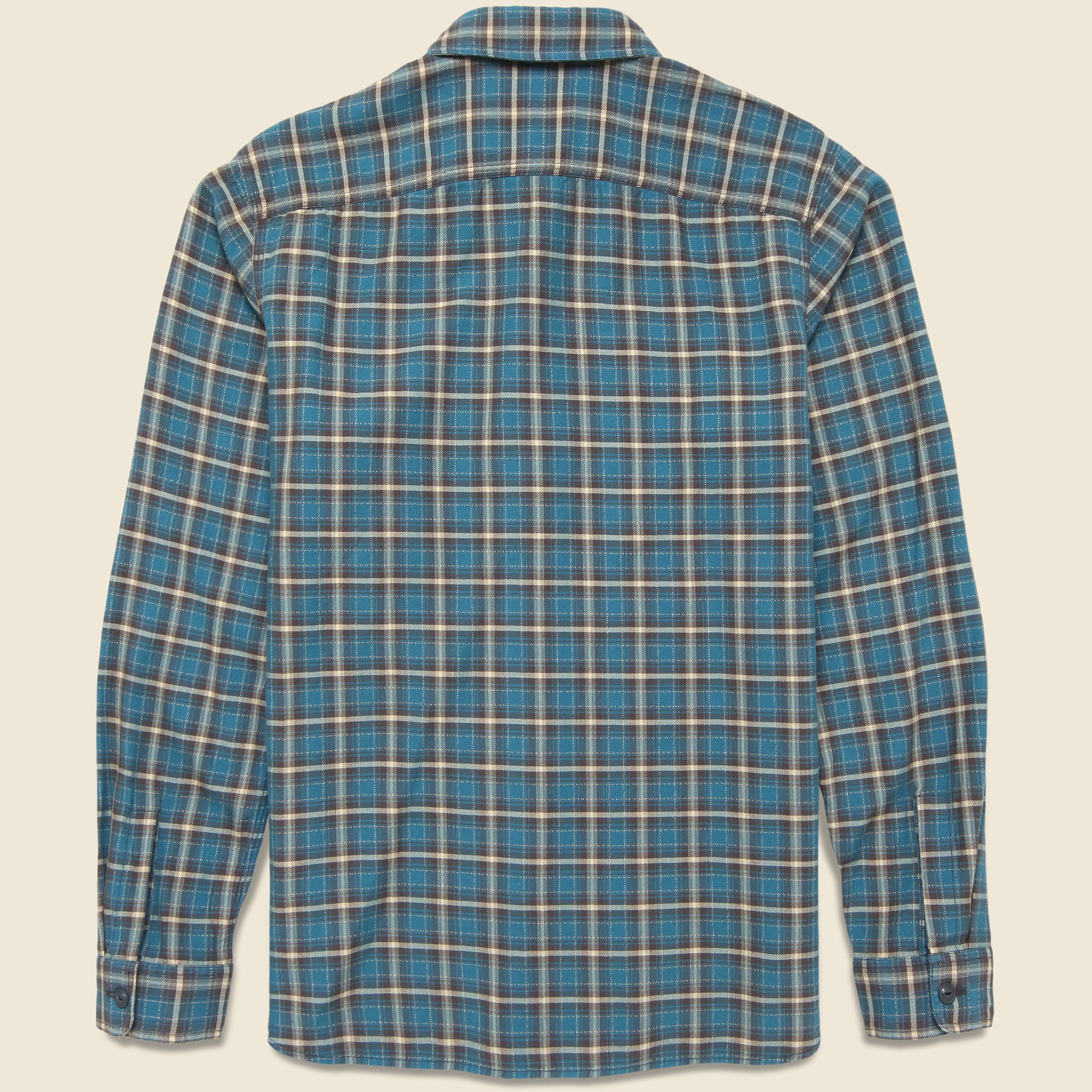 
                          Cameron Sport Shirt - Teal - RRL - STAG Provisions - Tops - L/S Woven - Plaid
                        