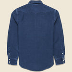 Chamois Roper Western - Indigo - RRL - STAG Provisions - Tops - L/S Woven - Solid