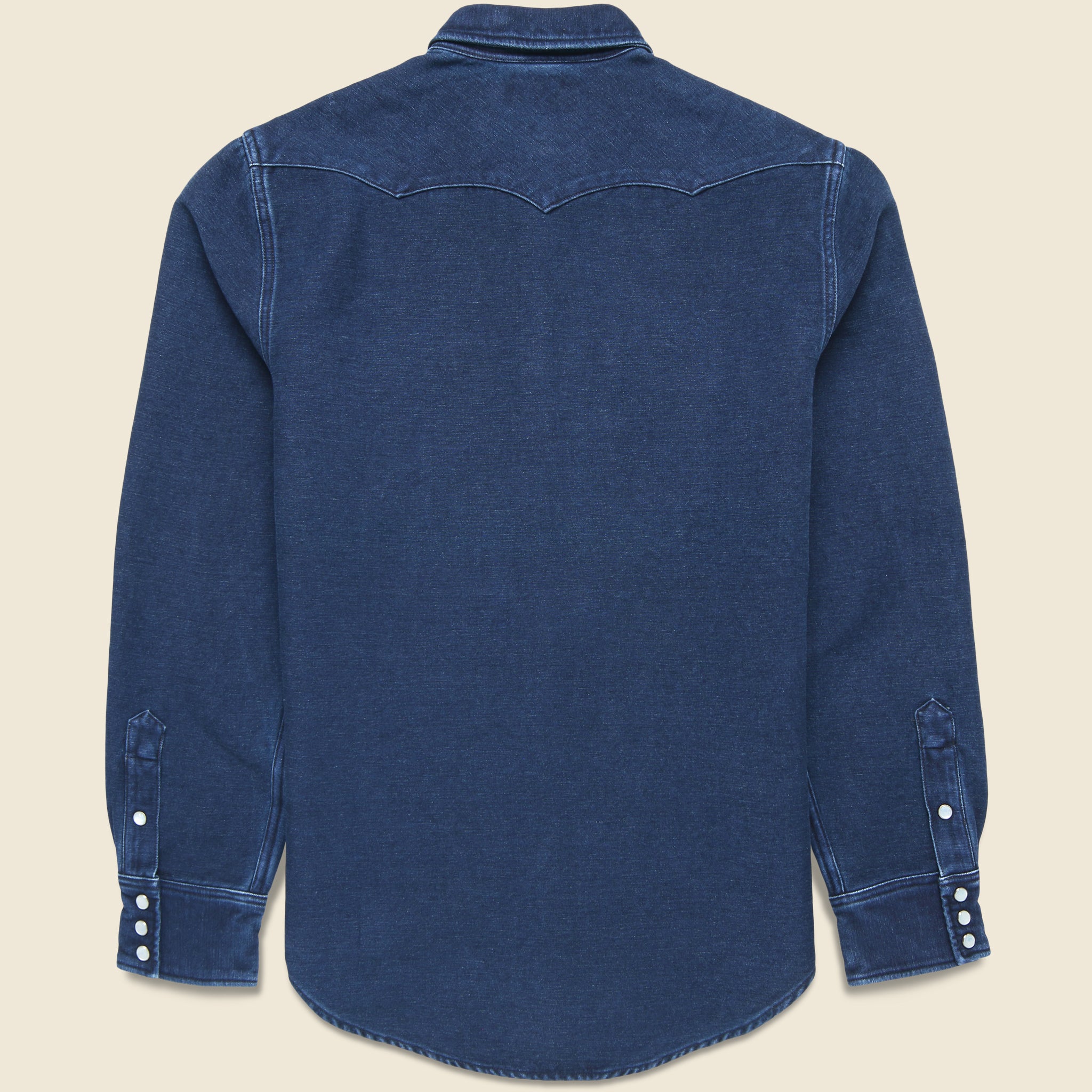 Chamois Roper Western - Indigo - RRL - STAG Provisions - Tops - L/S Woven - Solid
