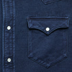 Chamois Roper Western - Indigo - RRL - STAG Provisions - Tops - L/S Woven - Solid
