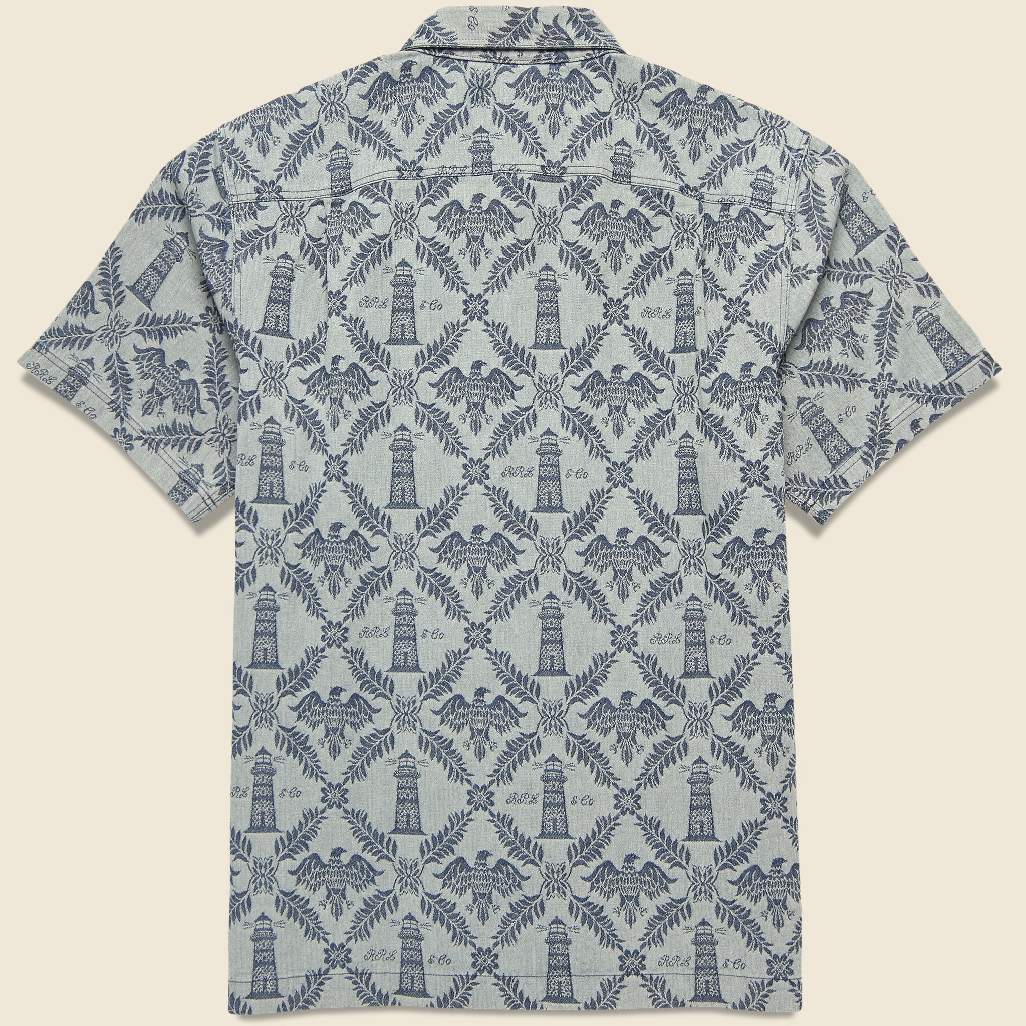 Wayne Camp Shirt - Indigo - RRL - STAG Provisions - Tops - S/S Woven - Other Pattern