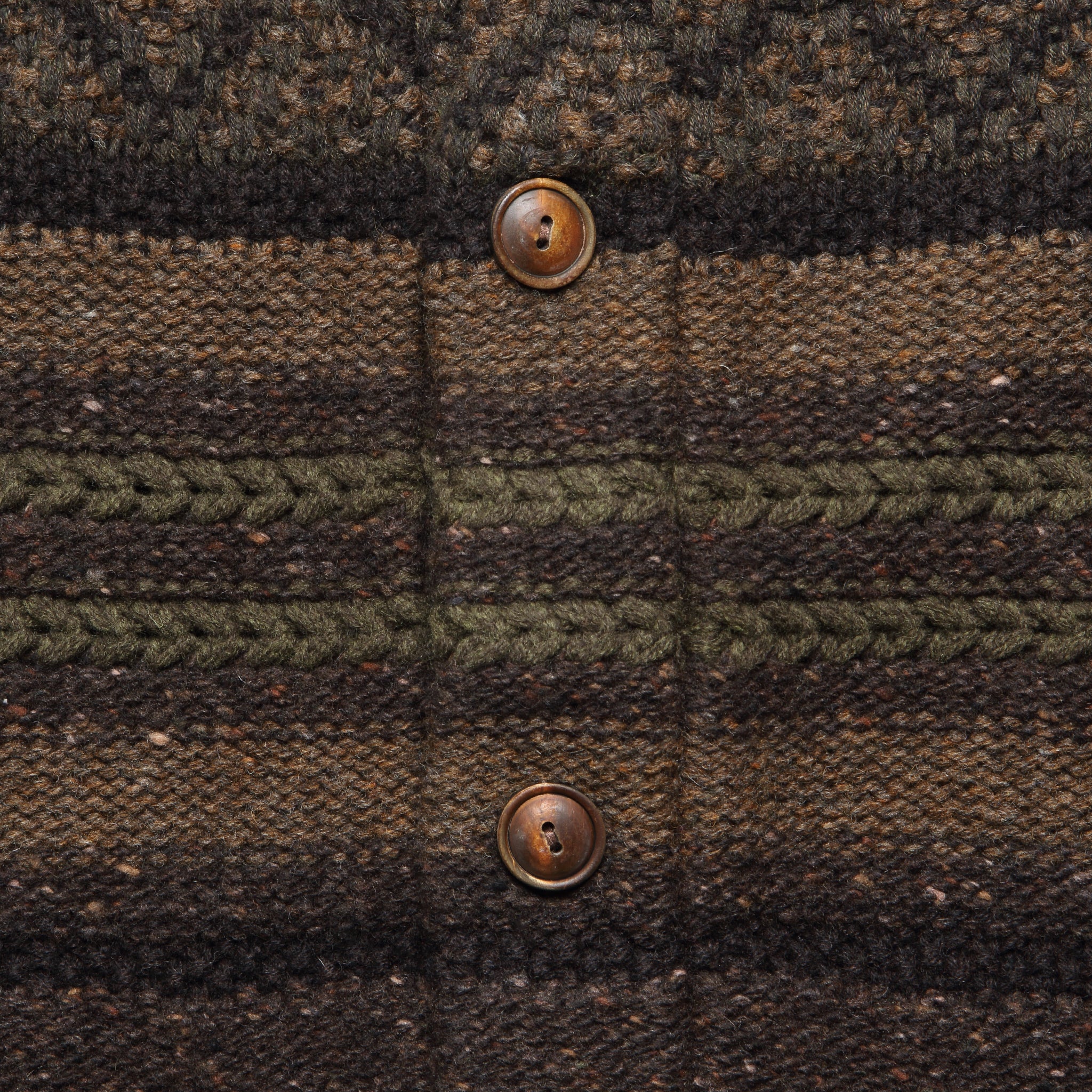 Float Jacquard Shawl Cardigan - Brown Olive - RRL - STAG Provisions - Tops - Sweater