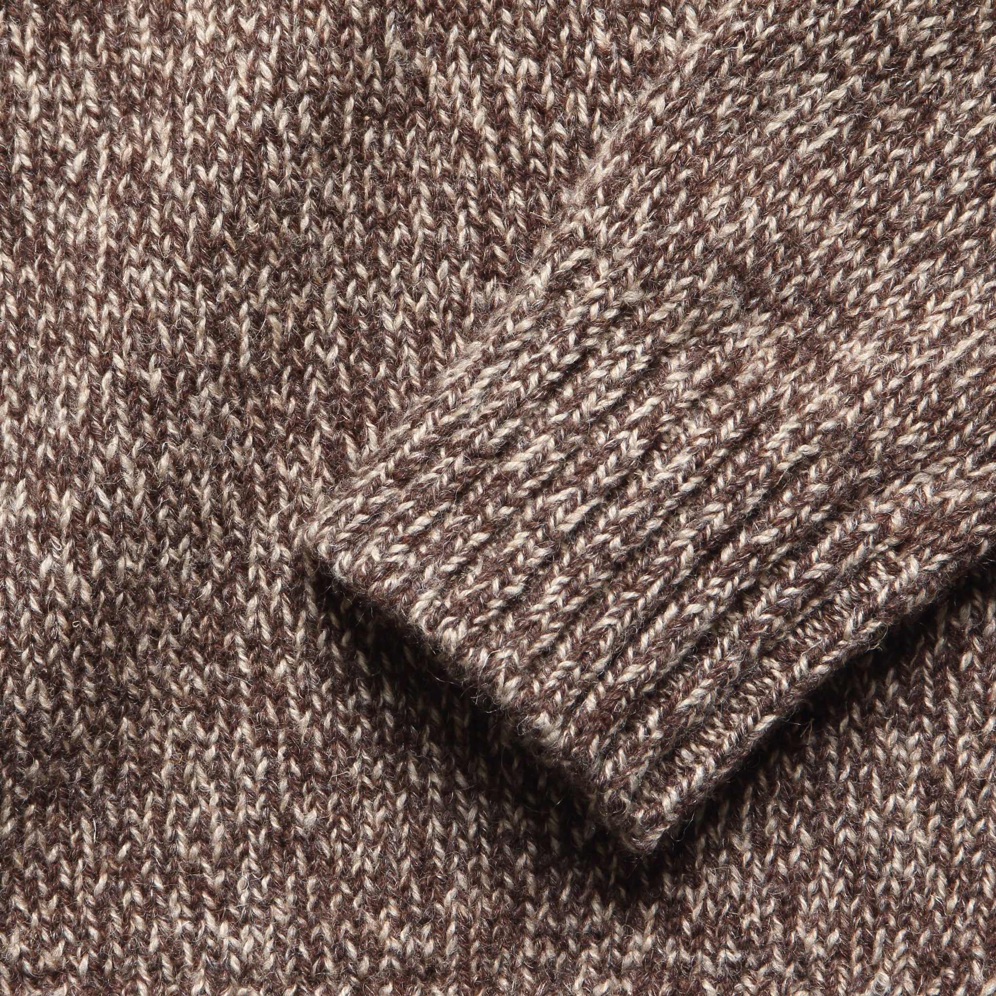 
                          Marled Turtleneck Pullover - Brown
                        