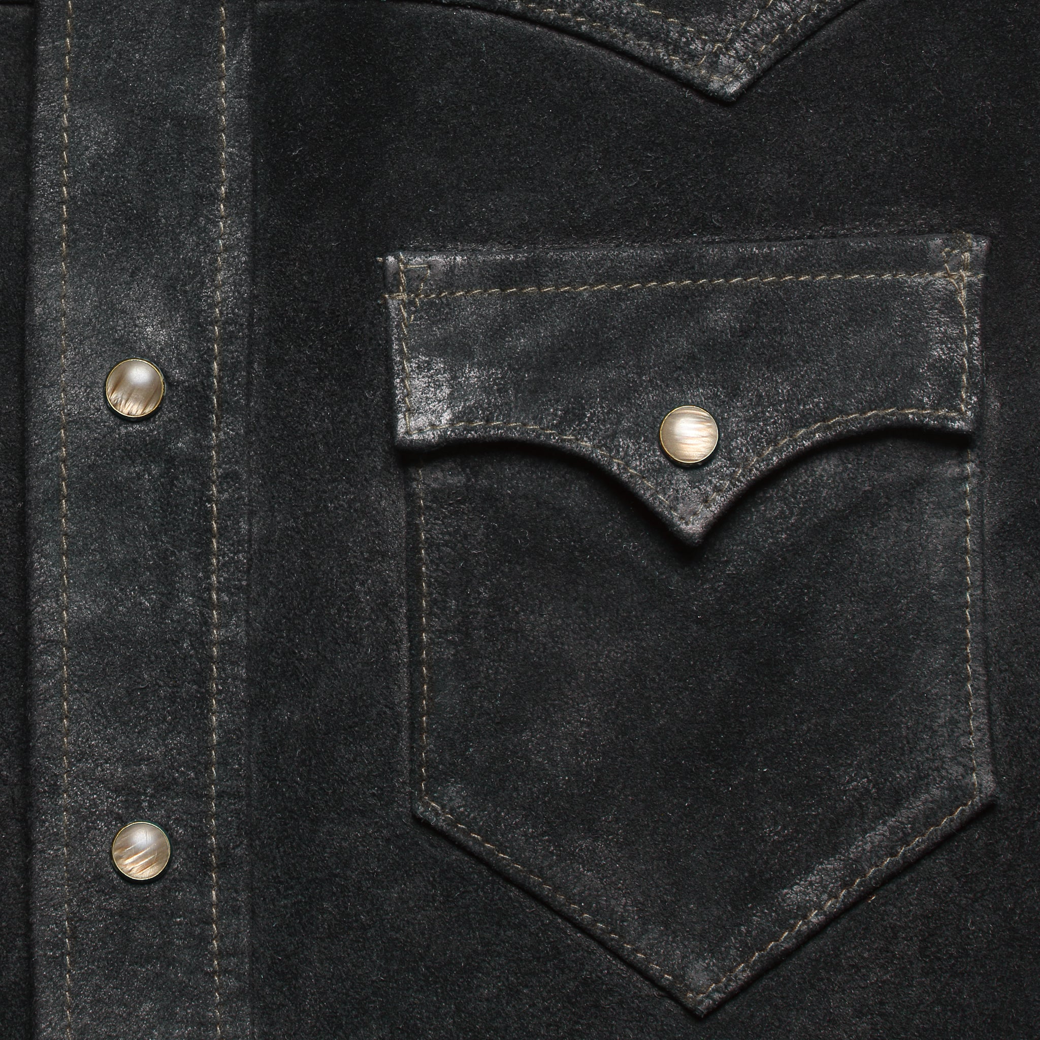 Willett Suede Shirt Jacket - Black - RRL - STAG Provisions - Outerwear - Shirt Jacket