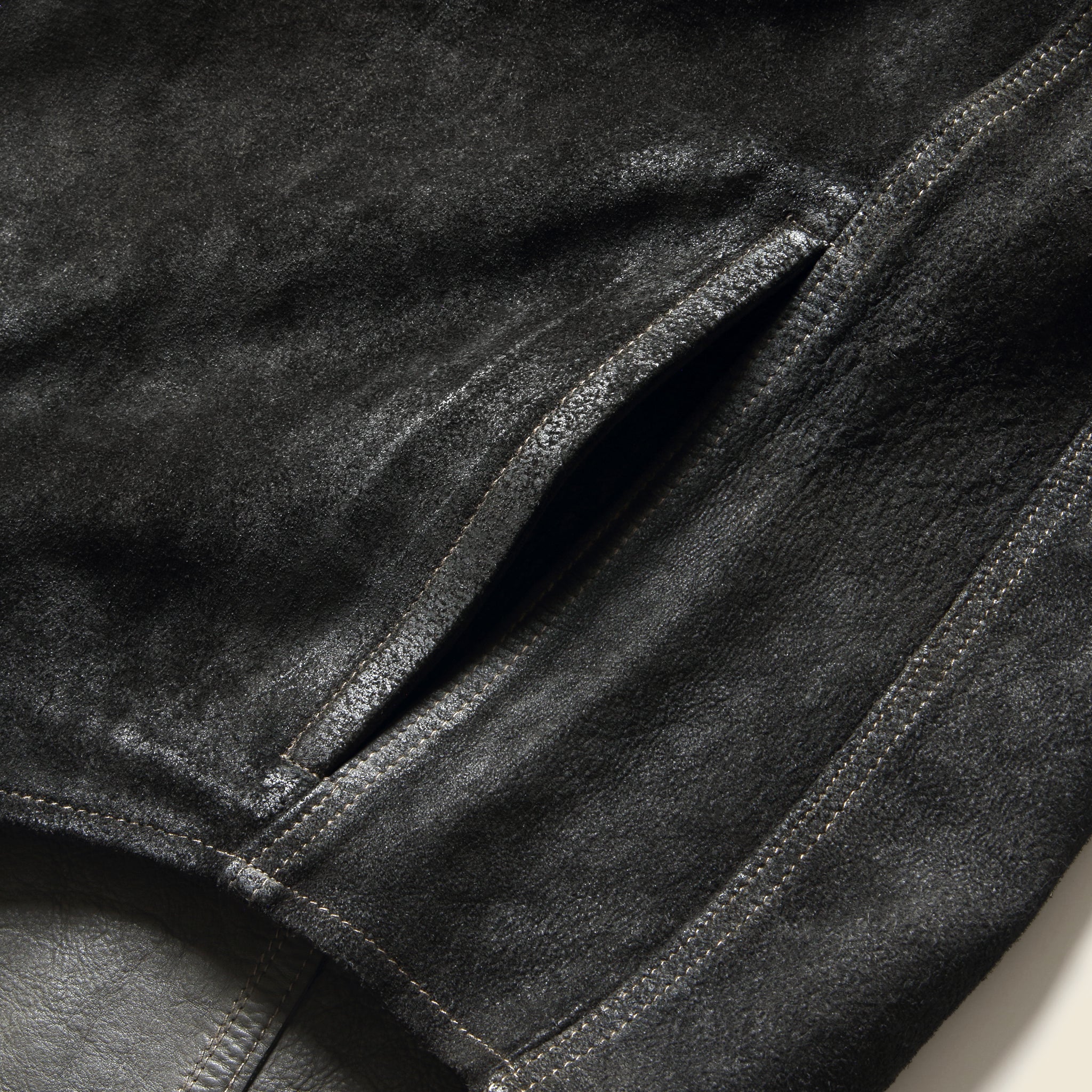 Willett Suede Shirt Jacket - Black - RRL - STAG Provisions - Outerwear - Shirt Jacket