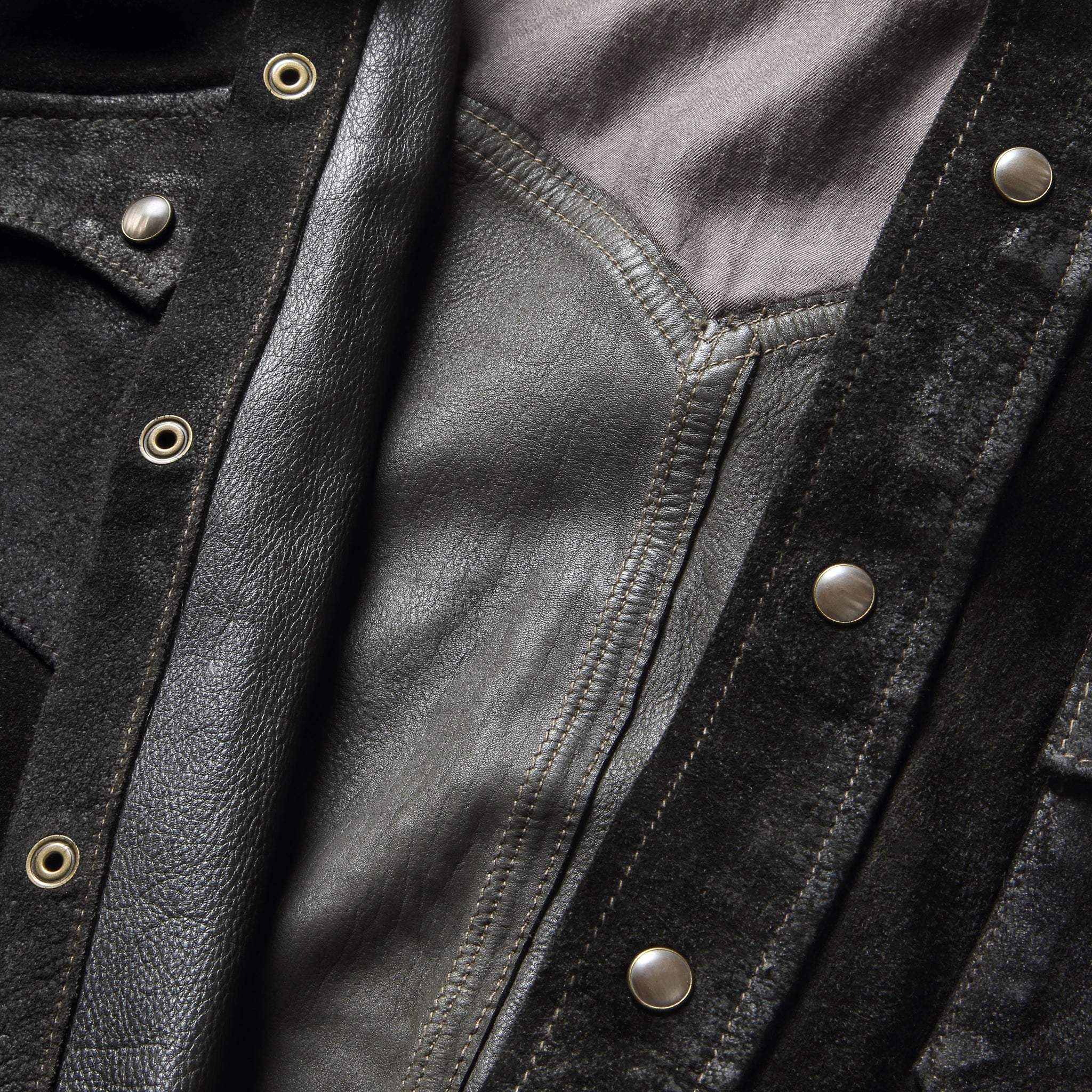 
                          Willett Suede Shirt Jacket - Black - RRL - STAG Provisions - Outerwear - Shirt Jacket
                        