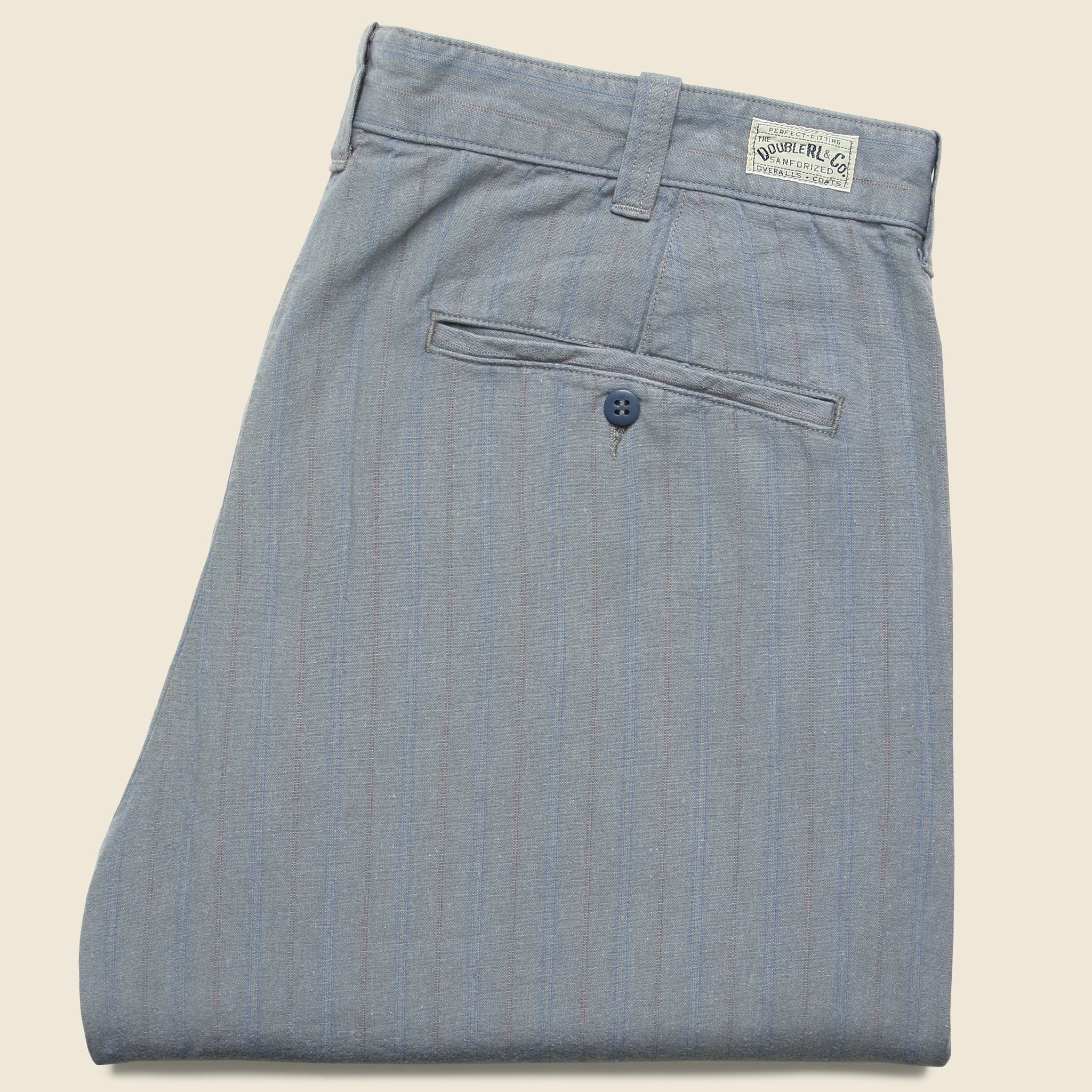 Striped Maitland Chino - Navy - RRL - STAG Provisions - Pants - Twill