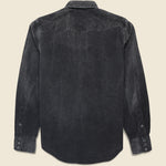Slim Fit Corduroy Western Shirt - Black - RRL - STAG Provisions - Tops - L/S Woven - Corduroy