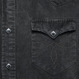 Slim Fit Corduroy Western Shirt - Black - RRL - STAG Provisions - Tops - L/S Woven - Corduroy