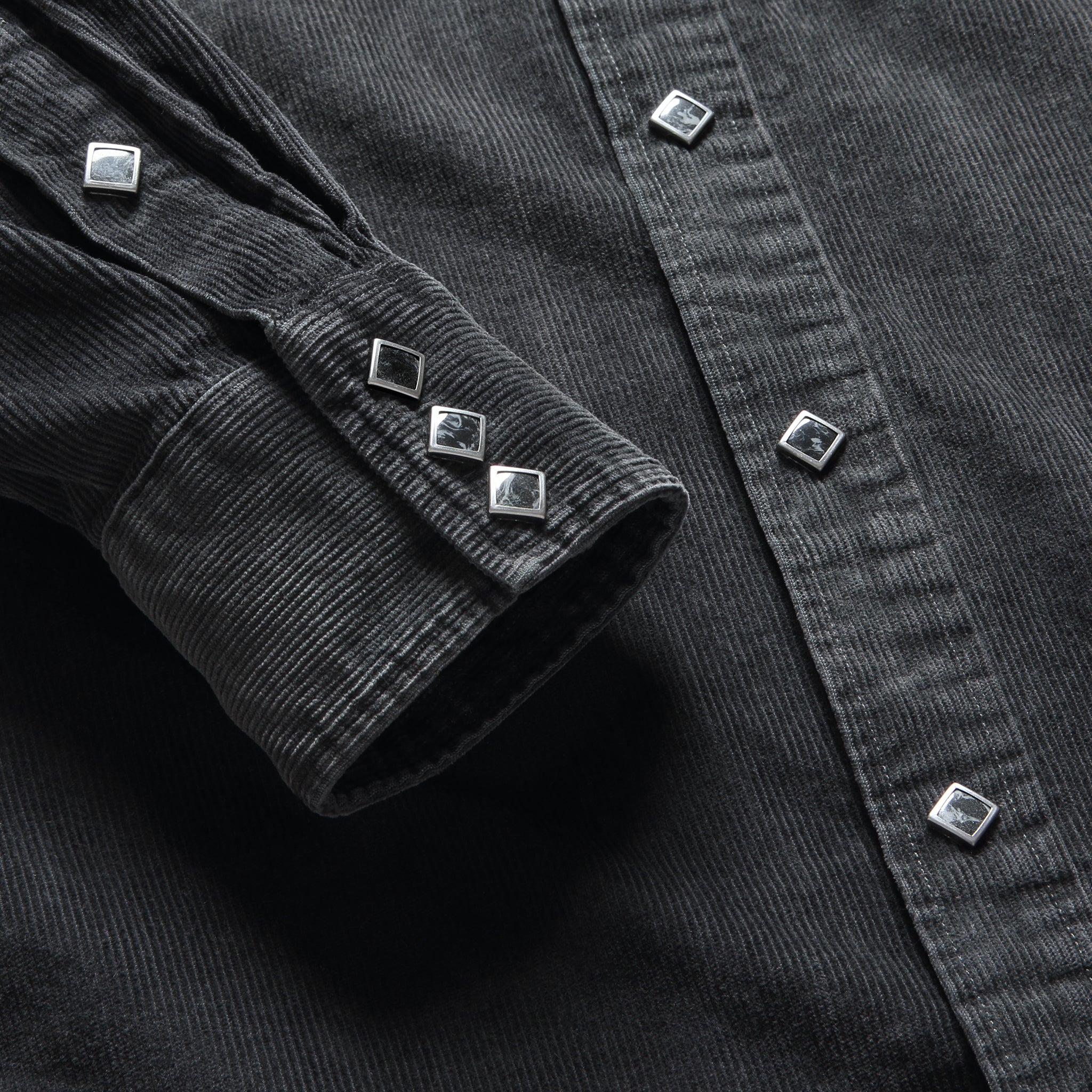 Slim Fit Corduroy Western Shirt - Black - RRL - STAG Provisions - Tops - L/S Woven - Corduroy